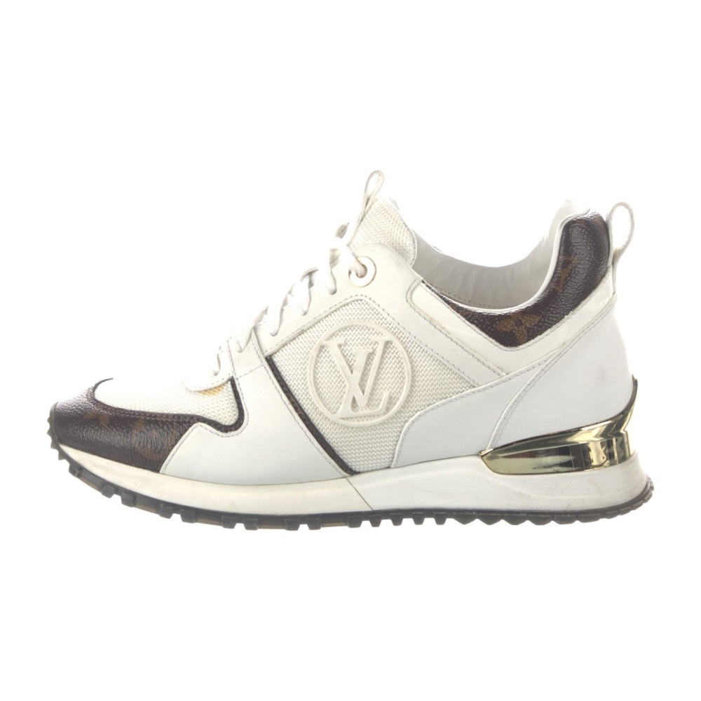 Louis Vuitton Cream and Gold Athletic Shoes